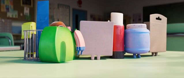 School supplies come to life in the trailer of Homework, Naolito’s award-winning 3D short film